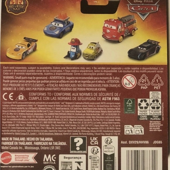 DISNEY PIXAR CARS MORGAN MARTINS Ambulance Radiator Springs RACE & RESCUE HTF - Picture 2 of 3